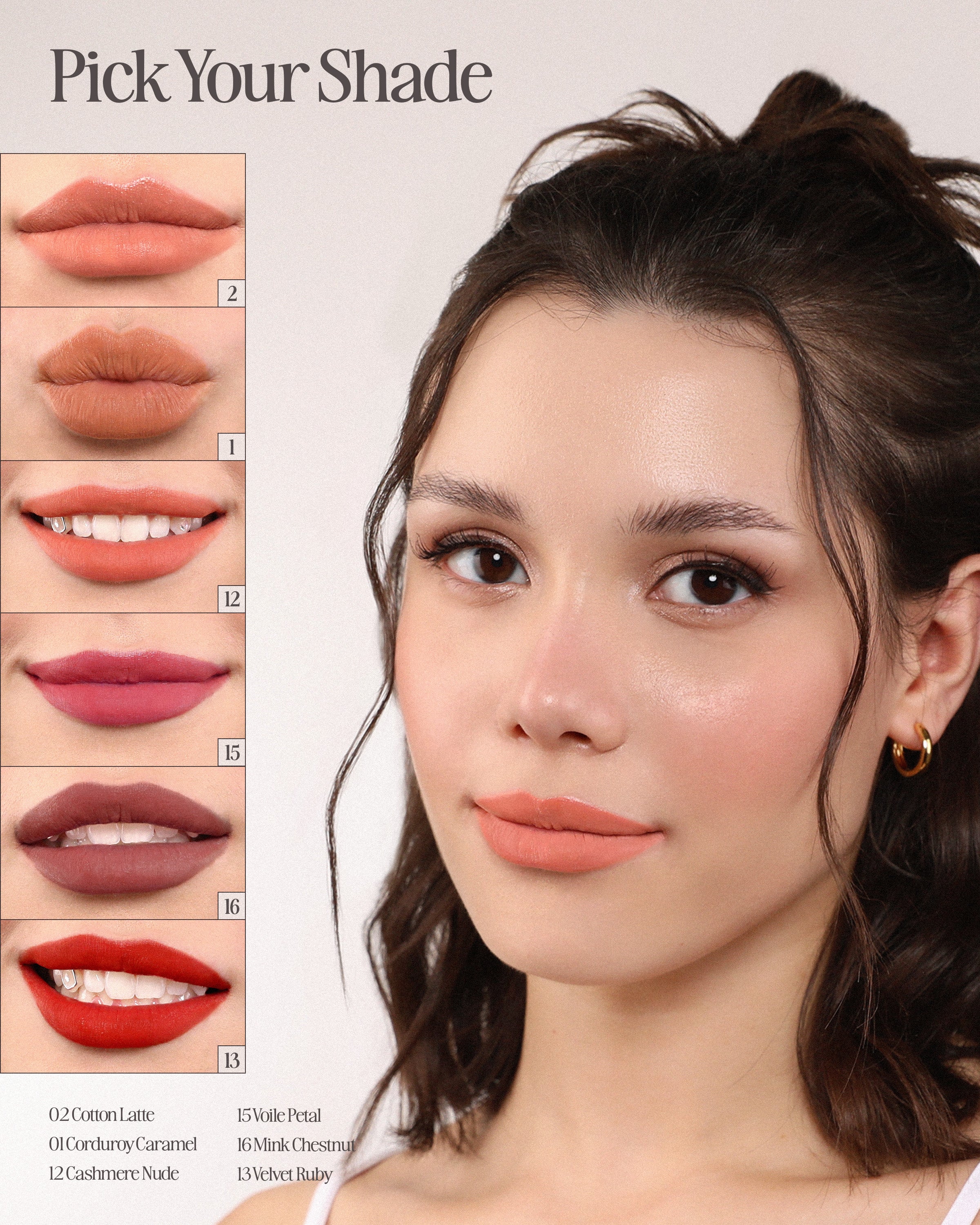 Cushion Kiss Lip Cream (001, Corduroy Caramel) - Image 4